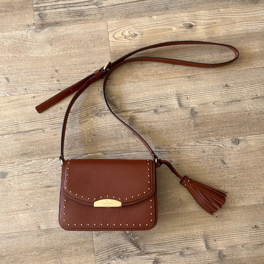 Kate Spade Studded Crossbody - Brown